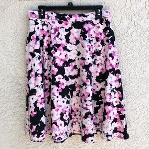 Floral midi skirt